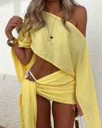 Conjunto Assimétrico Linho Cancun