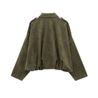 Jaqueta Suede Olive